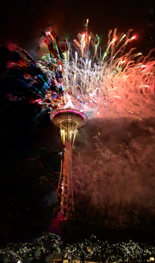 Newyearsfireworksatspaceneedle2015