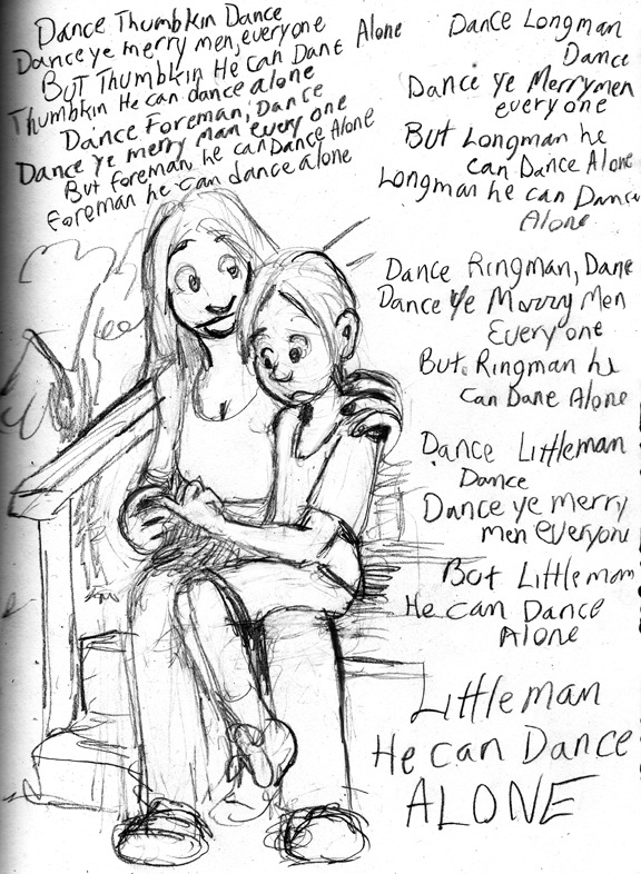 Nursery Rhyme Sketch Challenge - Dance Thumbkin, Dance