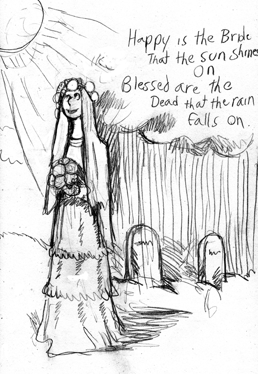 Sketch Challenge Day 49 - Happy is the Bride