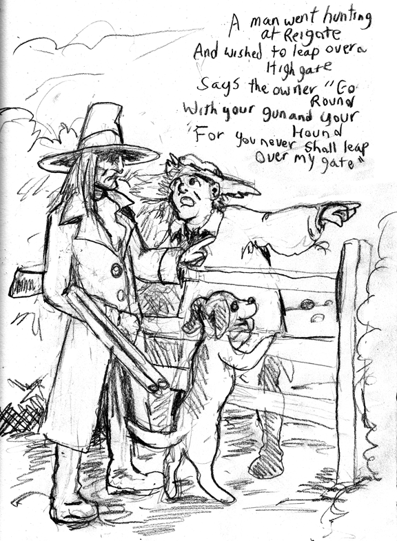 Sketch Challenge Day 37 - A Man Went Hunting in Reigate