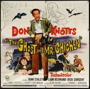 Wednesday Halloween Double Feature Haunted Houses the ghost and Mr Chicken