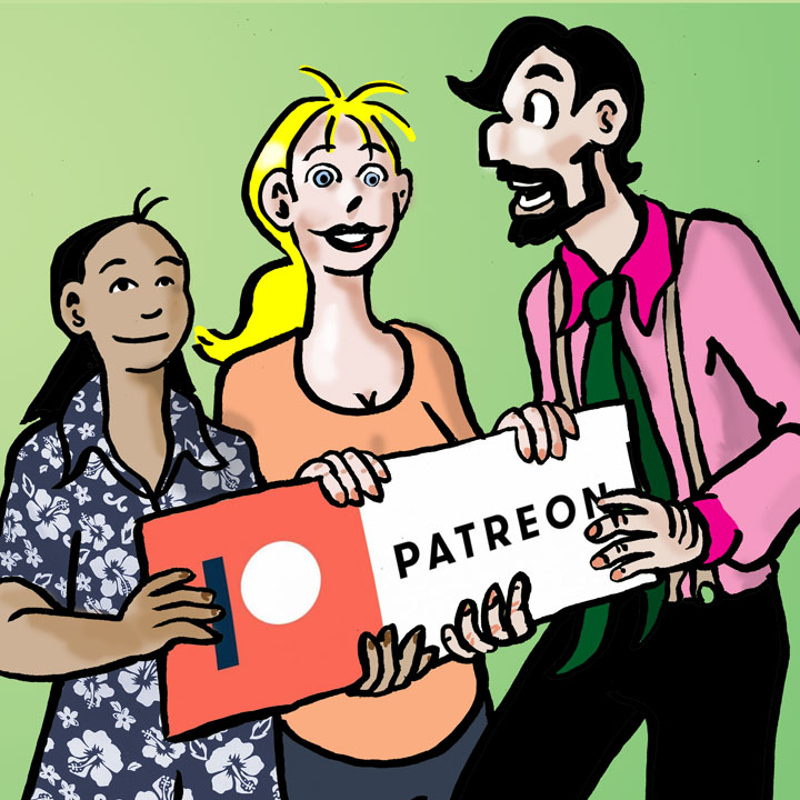 Paul, Brian and Kate promote the brand new patreon account for the Rhapsodies Comicstrip.