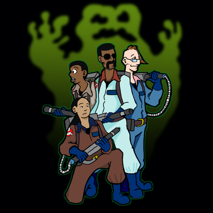 Available on Redbubble now, the Circle Band as Ghostbusters.